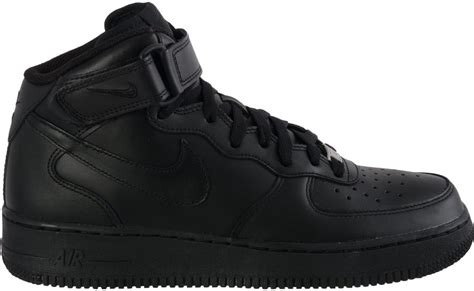 nike air force 1 heren zwart hoog|zwarte air force 1.